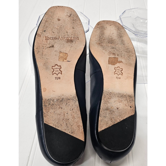 Enzo Angiolini Blue Vintage Leather Tassel flays Womens size 7.5 - Picture 5 of 6